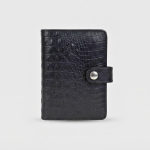 Croc-Embossed Leather Notebook