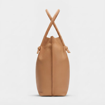 Camel Knotted Tote Bag